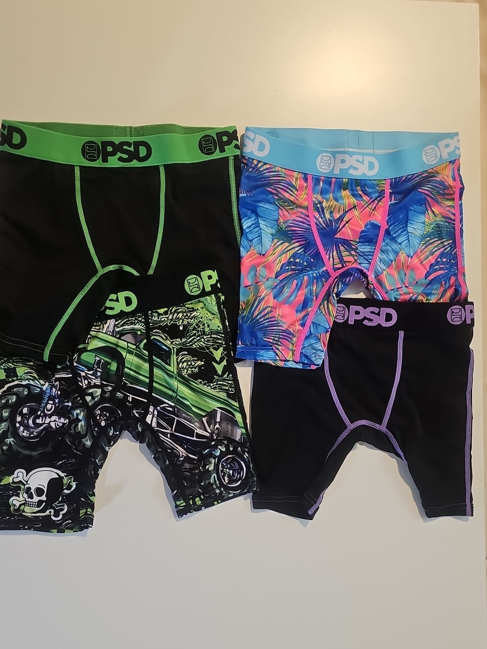 PSD Youth Small Boxer Briefs Pack of 4